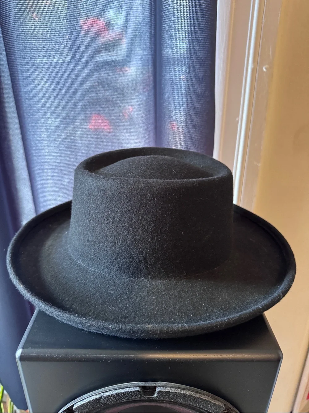 Gigi Pip Black Gambler Hat Size S/SM